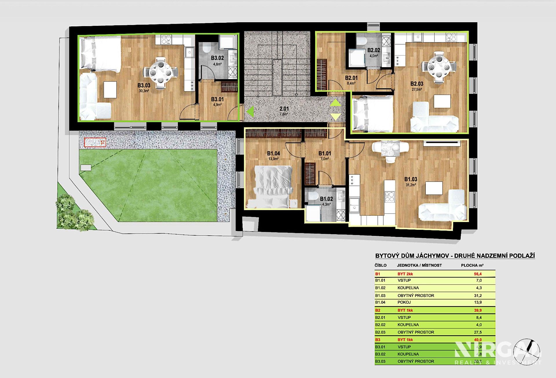 1+kk, náměstí Republiky, Jáchymov, 40 m² - 1