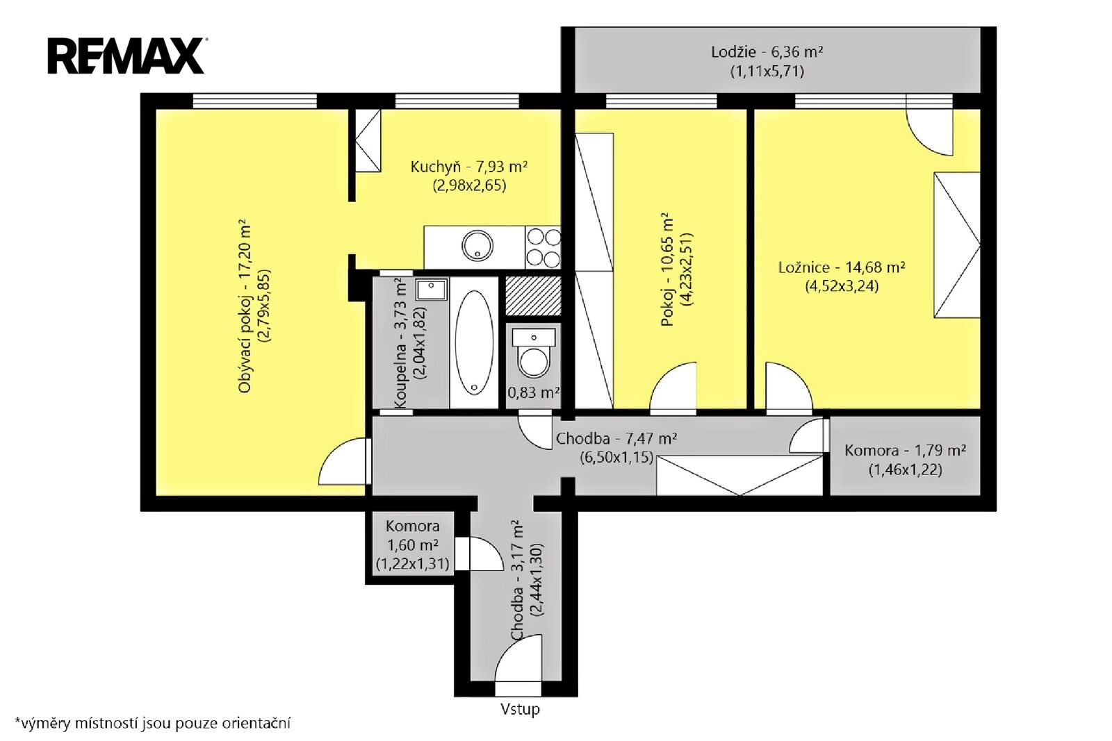 3+1, Údolní 1272, Praha Braník, 69 m² - 2