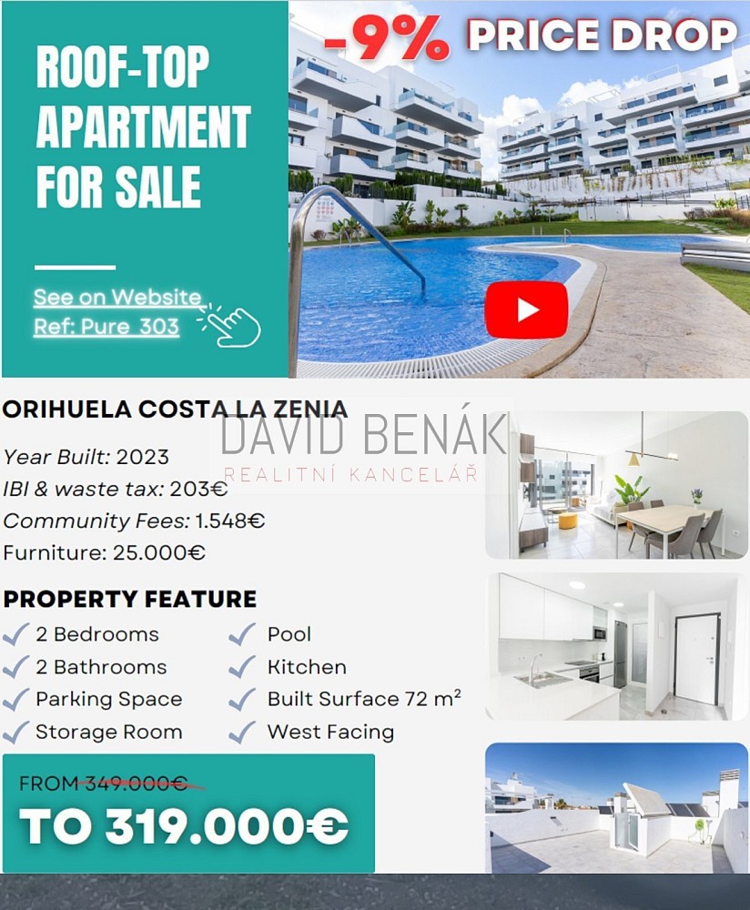 3+kk, Orihuela, Valencijské společenství, Španělsko, 62 m² - 2