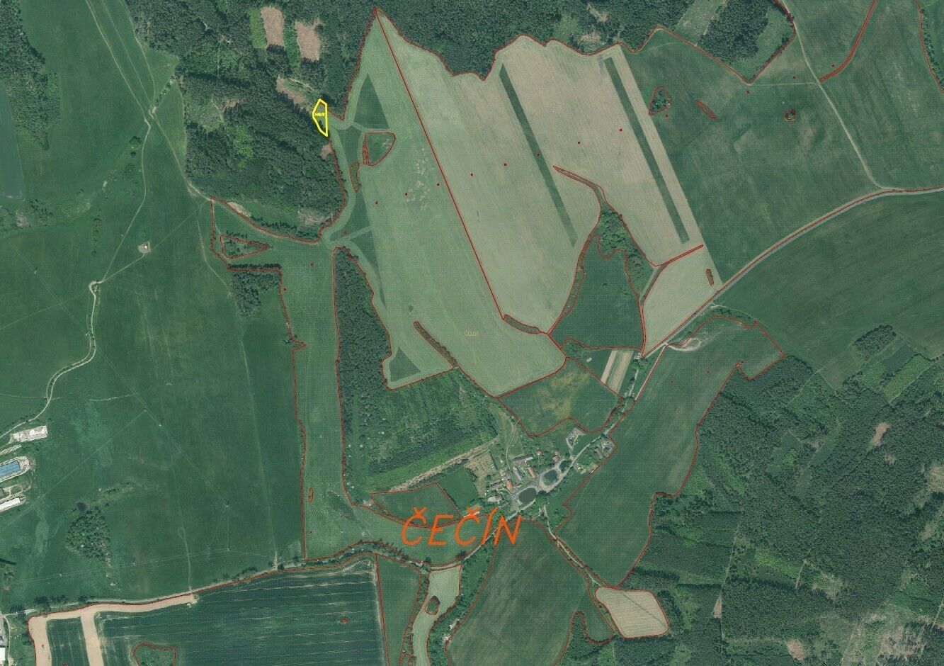 Prodej zemědělský pozemek - Čečín, Bělá nad Radbuzou, 1 m²