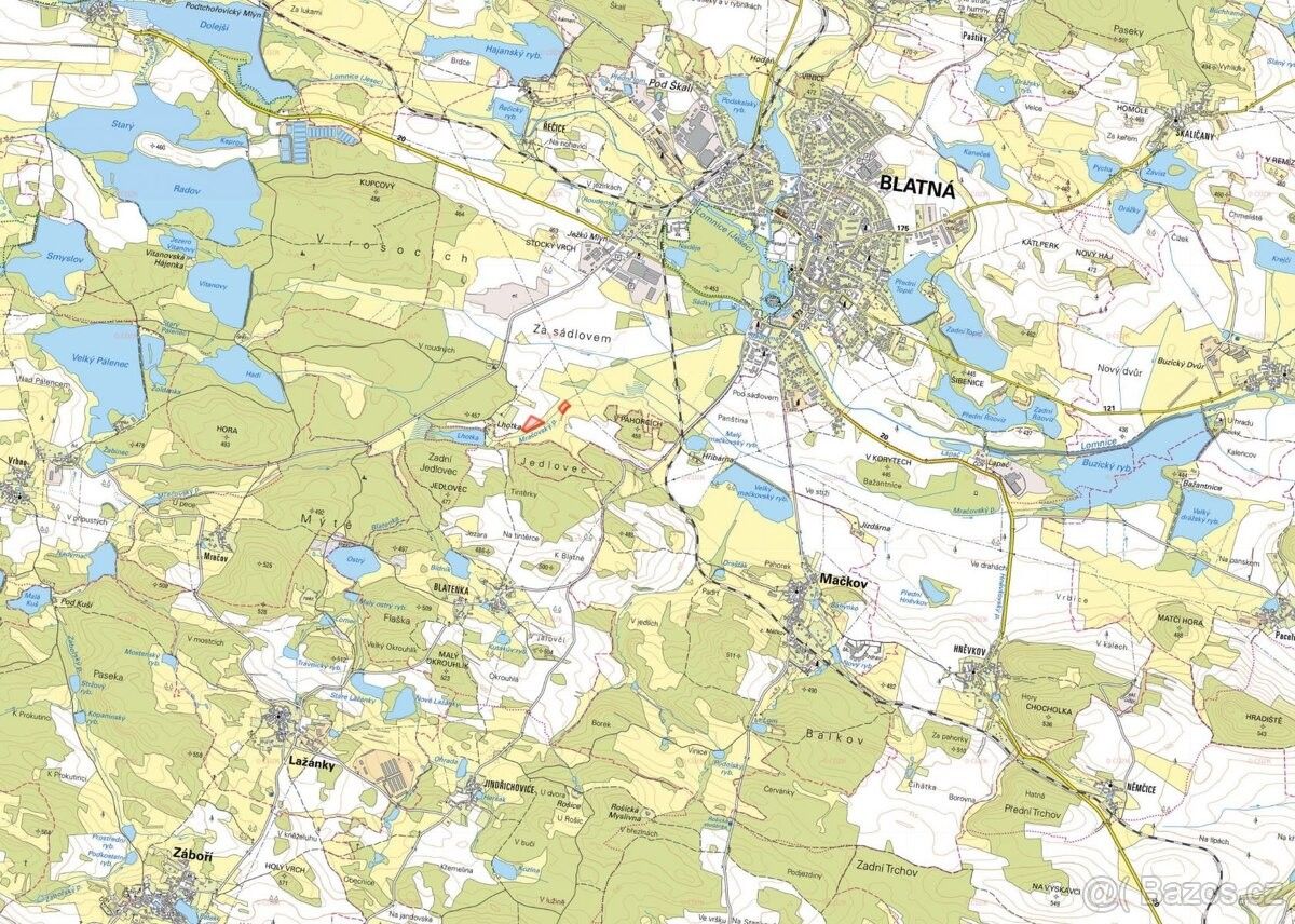 Prodej pozemek pro bydlení - Blatná, 388 01