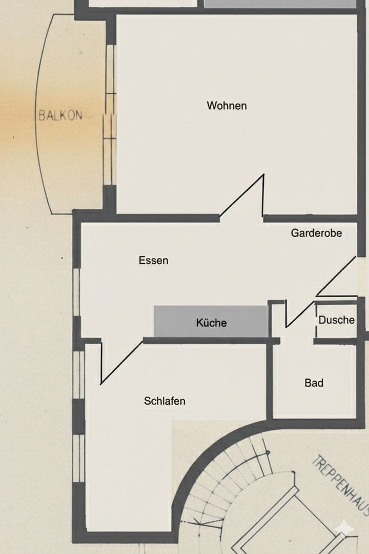2+kk, , Bádensko-Württembersko, 65 m² - 1