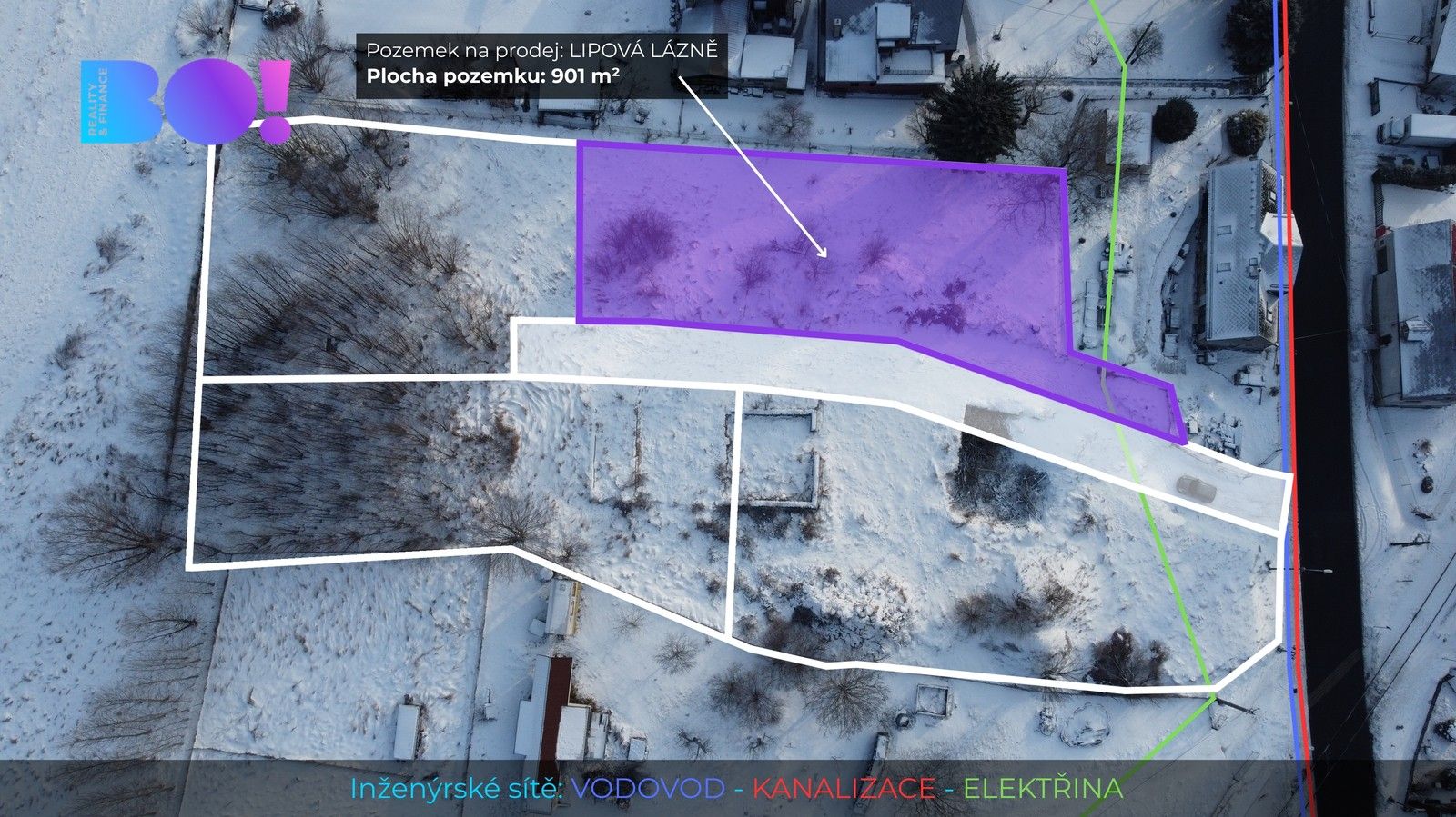 Pozemky pro bydlení, Lipová-lázně, 901 m²