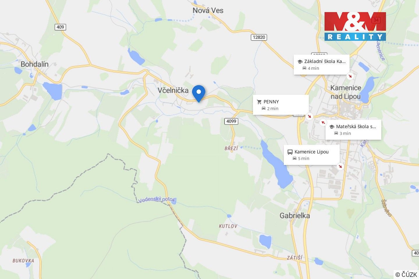 Prodej pozemek pro bydlení - Včelnička, okres Pelhřimov, Kraj Vysočina - 5