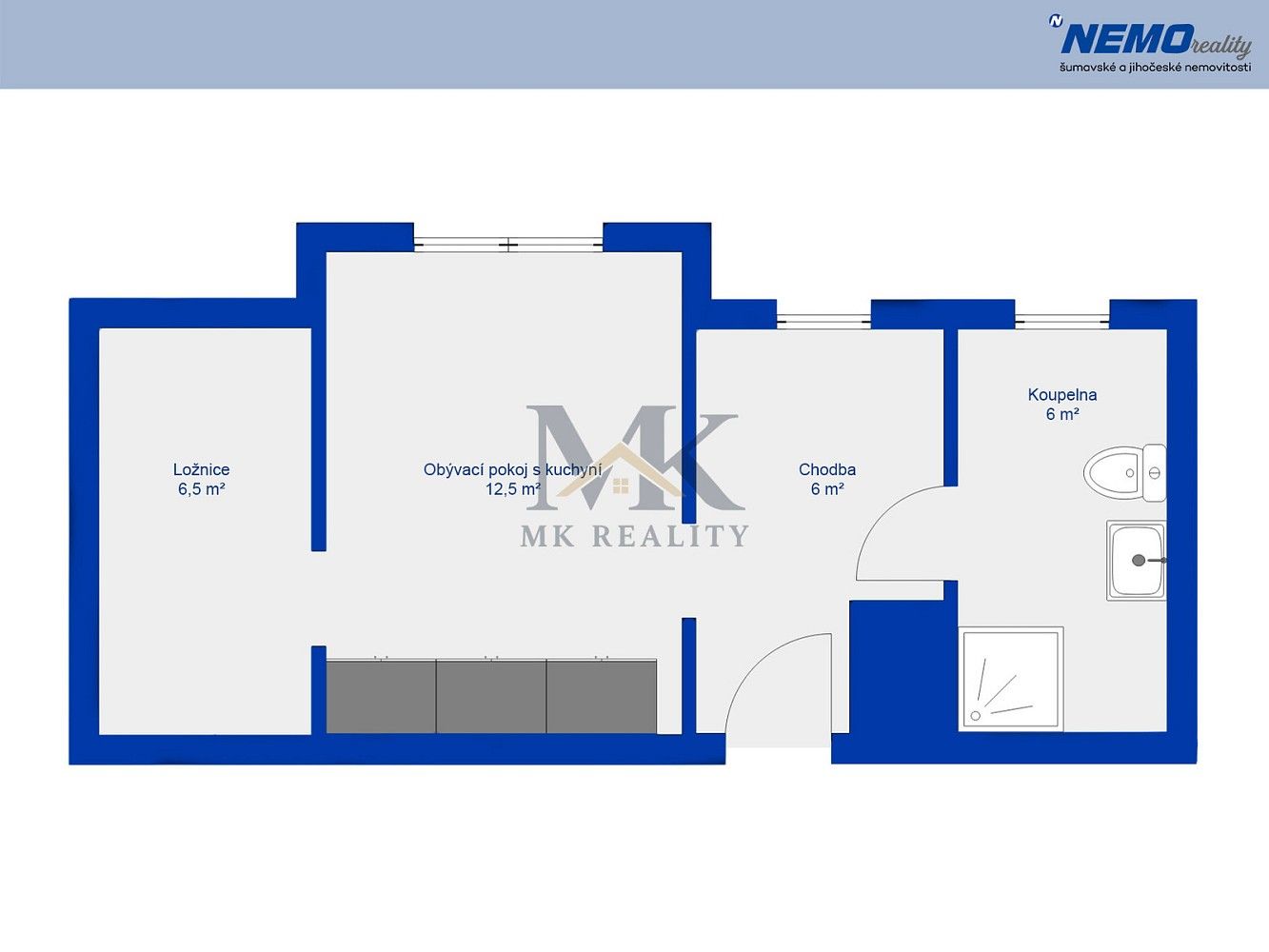 Pronájem byt 2+kk - Volary, okres Prachatice, Jihočeský kraj, 32 m² - 5