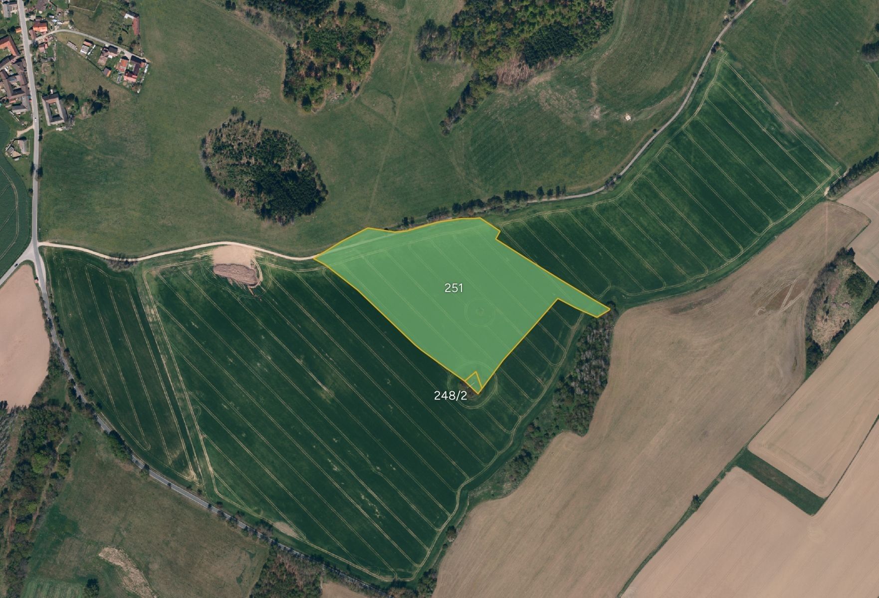 Zemědělské pozemky, Řídelov