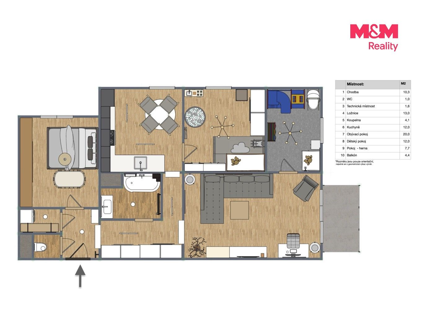 Prodej byt 4+1 - Kosmonautů, Jindřichův Hradec, 83 m² - 5
