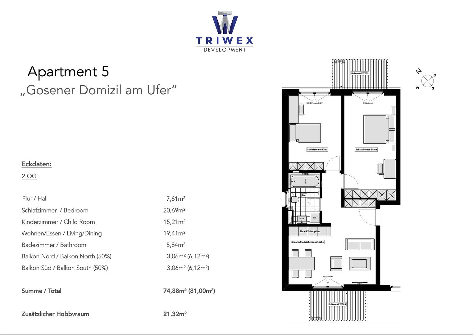 3+1, Gosener Damm 5 Berlin-Köpenick Müggelheim Berlin 12559, 75 m² - 2