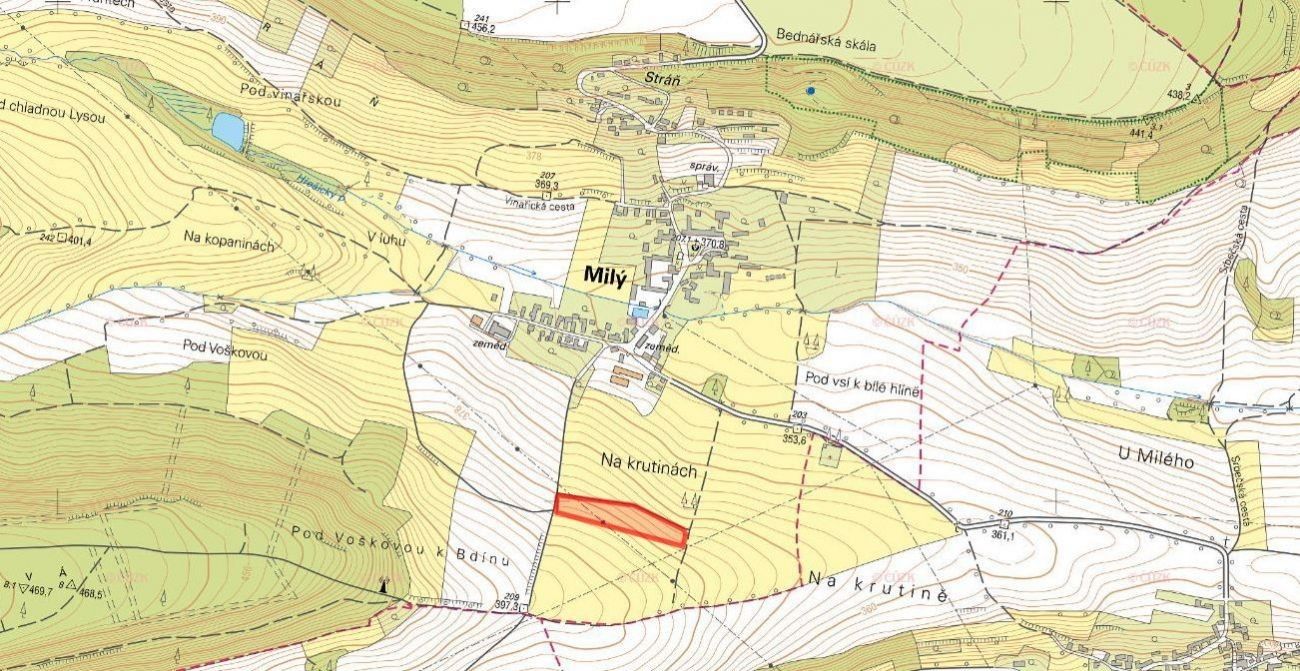 Prodej zemědělský pozemek - Milý