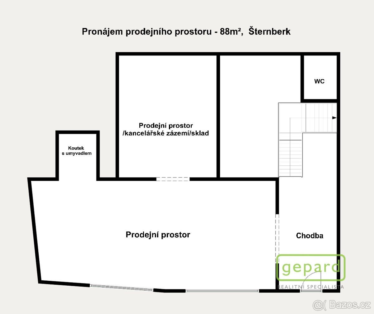 Pronájem obchodní prostory - Šternberk, 785 01