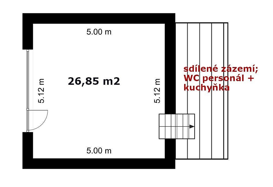 Pronájem obchodní prostory - Říčany, okres Praha-východ, Středočeský kraj, 27 m² - 5