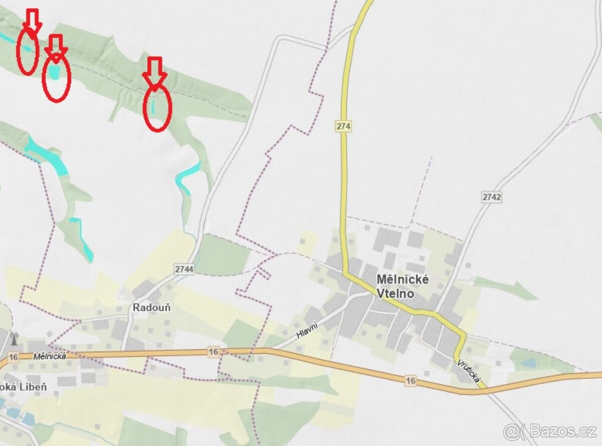 Prodej pozemek pro bydlení - Mělnické Vtelno, 277 38