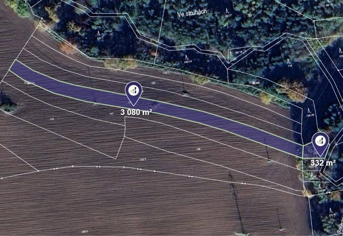 Zemědělské pozemky, Kamenný Újezd, 3 412 m²