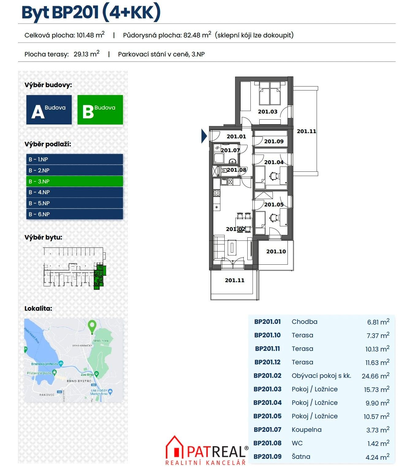 4+kk, Ondrova, Brno Kníničky, 106 m² - 2