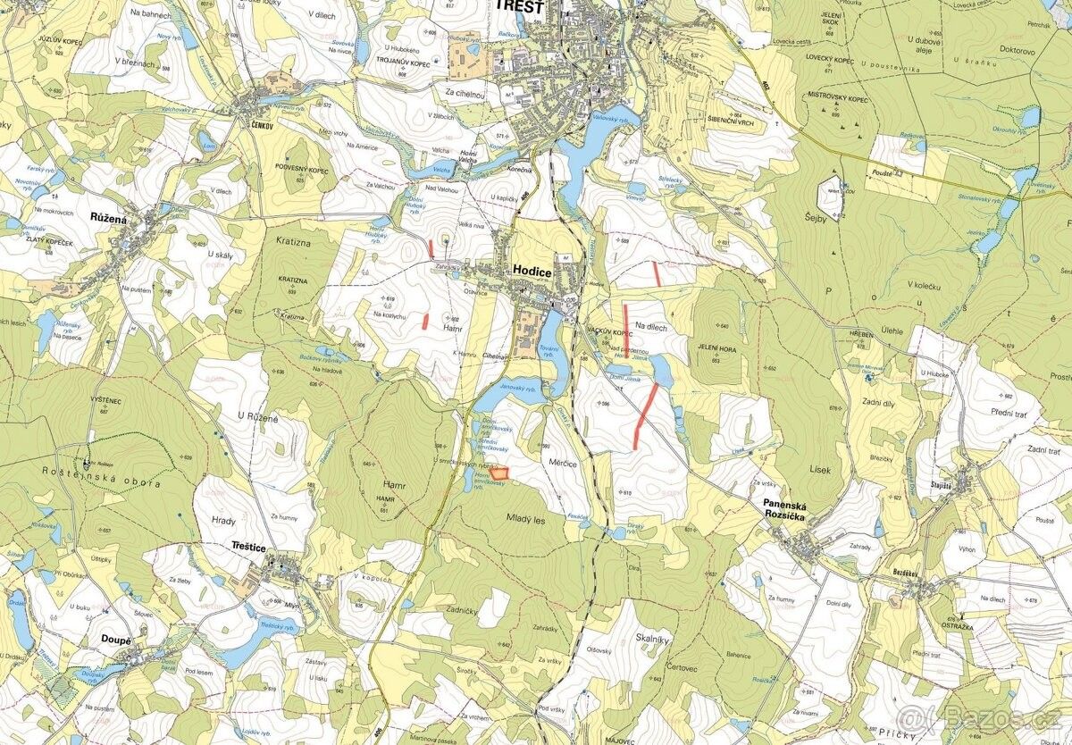 Prodej pozemek pro bydlení - Třešť, 589 01