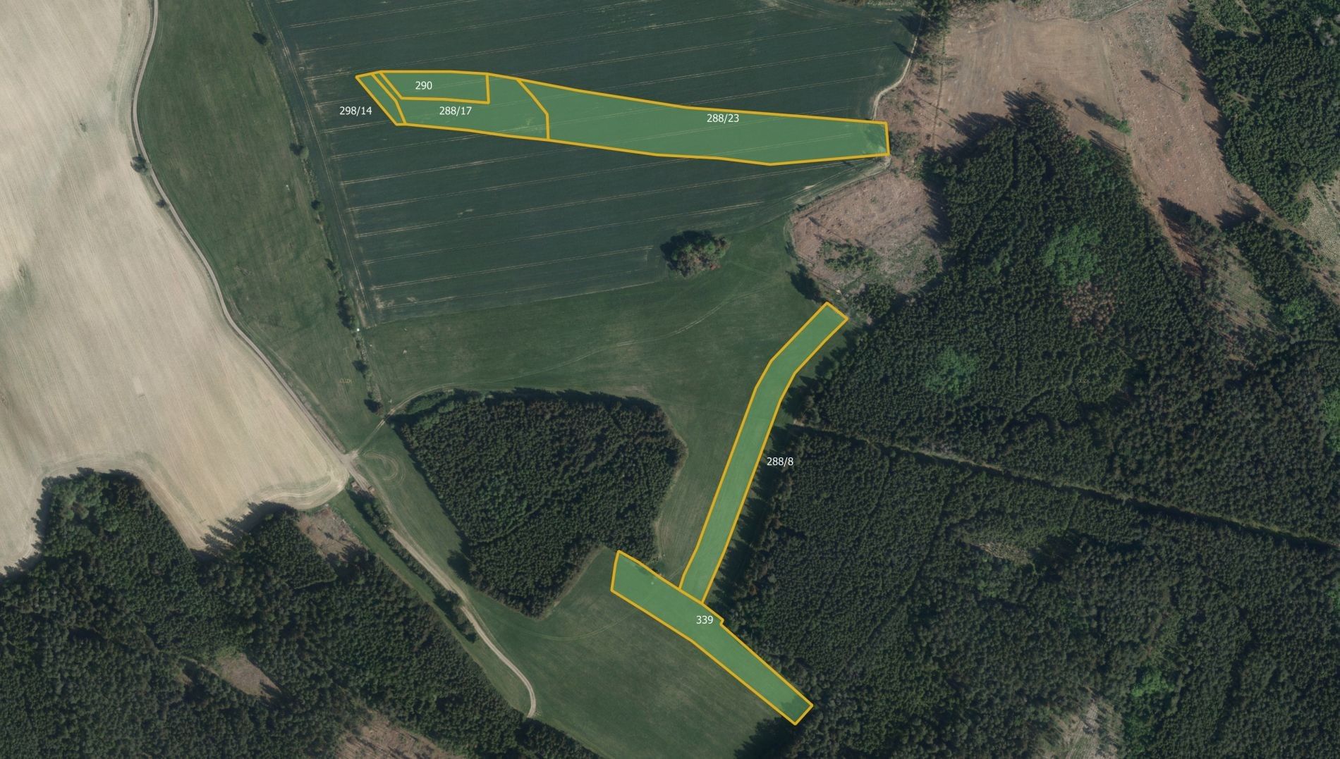 Prodej zemědělský pozemek - Lhota, Lhota-Vlasenice