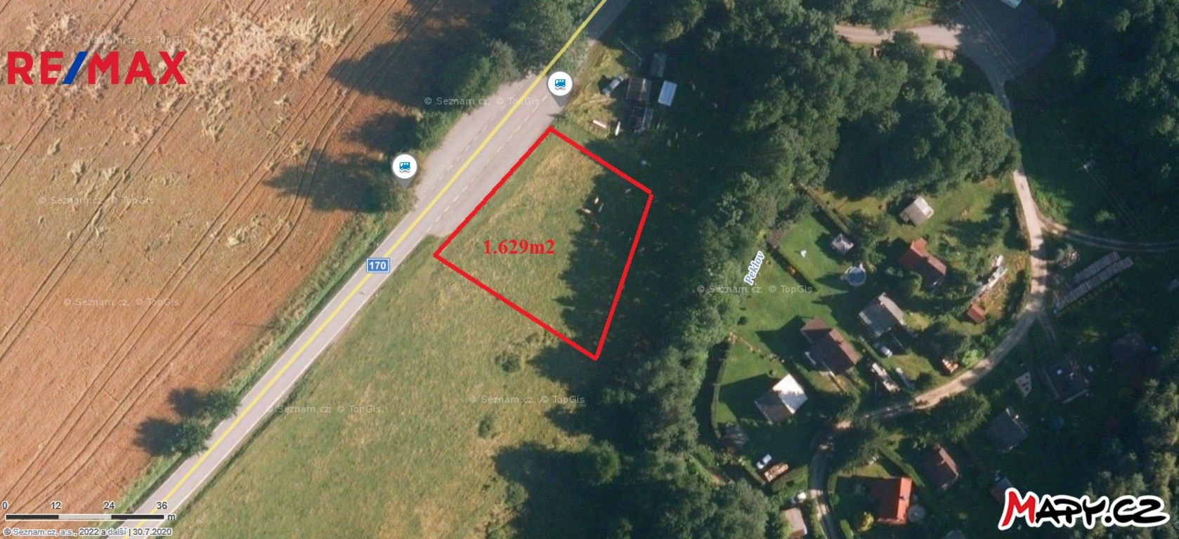 Prodej komerční pozemek - Dřešín, 1 m²