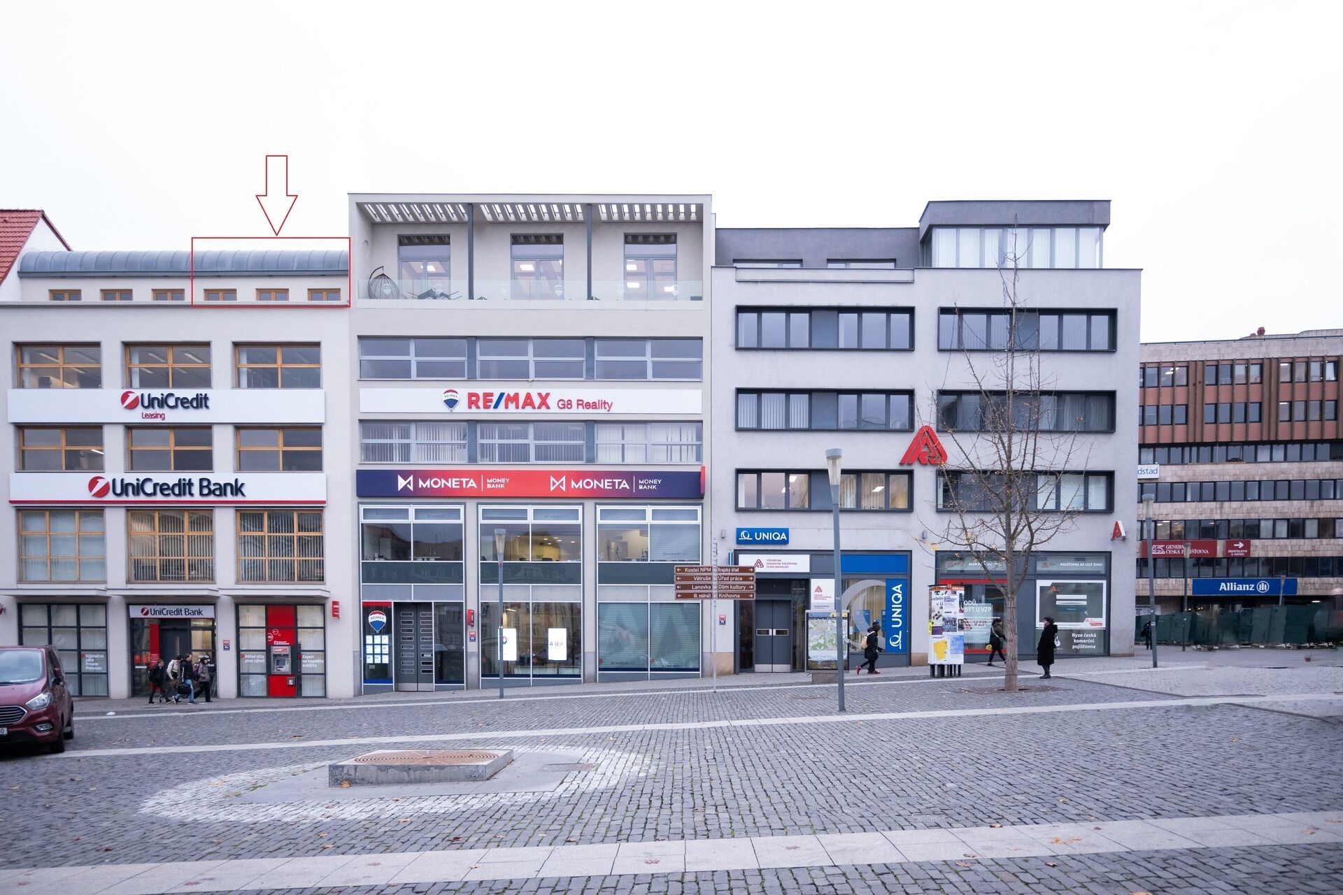 Obchodní prostory, Mírové náměstí, Ústí nad Labem, 121 m²