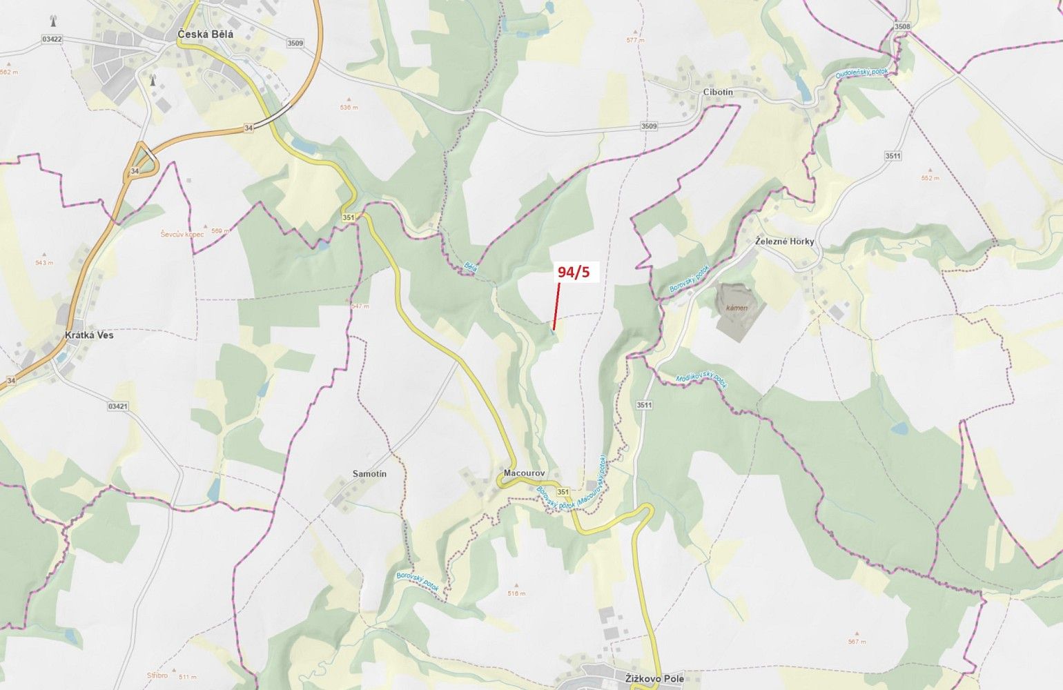 Lesy, Žižkovo Pole, okres Havlíčkův Brod, Kraj Vysočina - 1