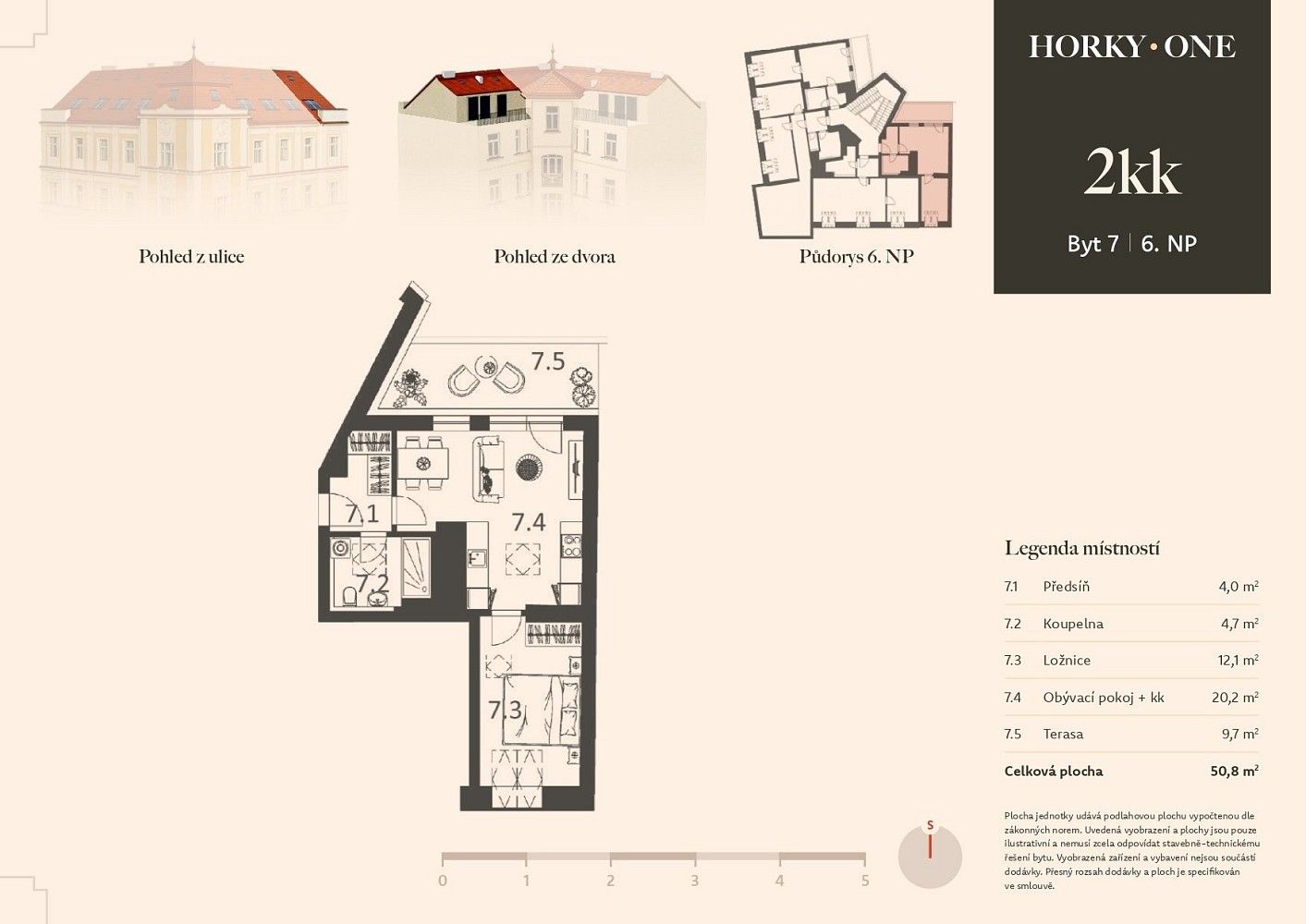 Byt 2+kk · 41 m² · Praha - Nusle, okres Praha 4, Hlavní město Praha - 3