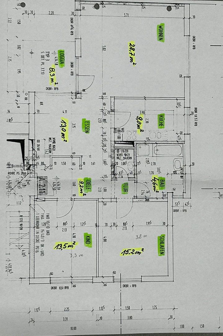 3+kk, Stuttgart Hoffeld Baden-Württemberg 70597, 102 m² - 2