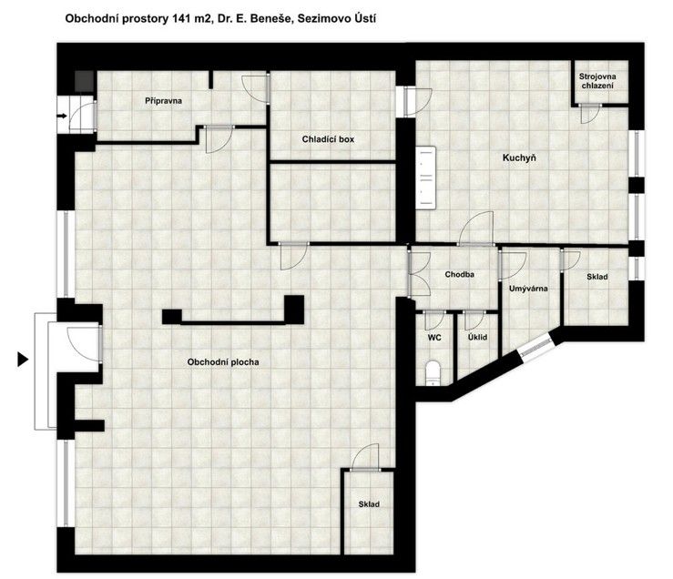 Obchodní prostory, Tábor, 390 01