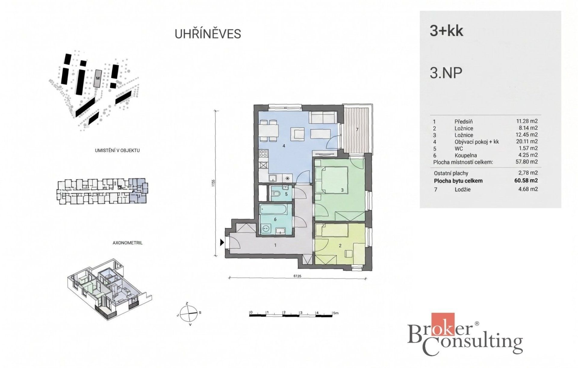 Prodej byt 3+kk - Karla Guta, Praha, 65 m² - 5