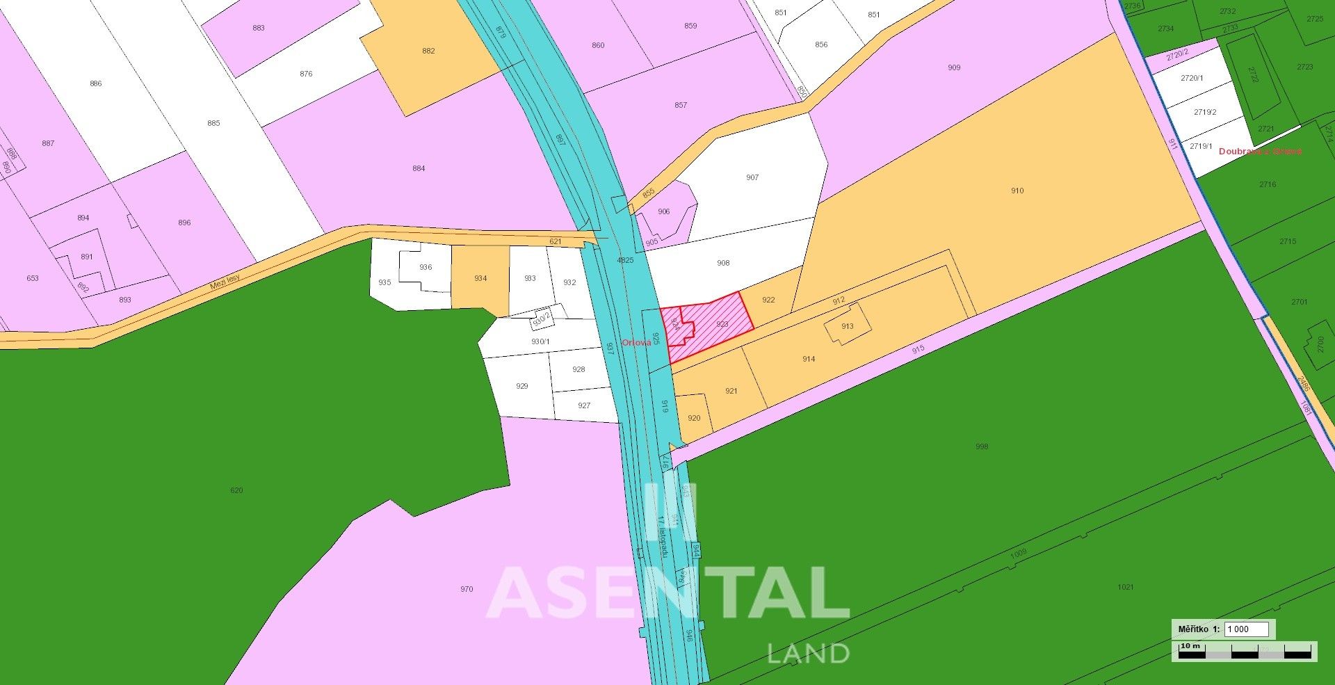 Prodej pozemek - 17. listopadu, Orlová