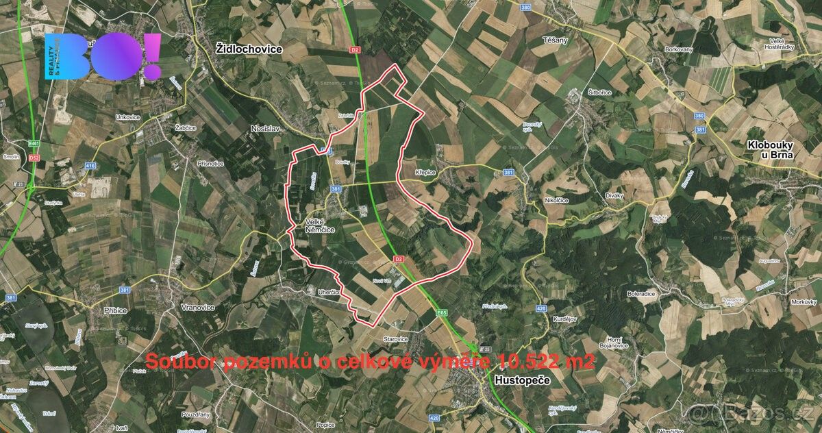 Zemědělské pozemky, Velké Němčice, 691 63, 10 522 m²