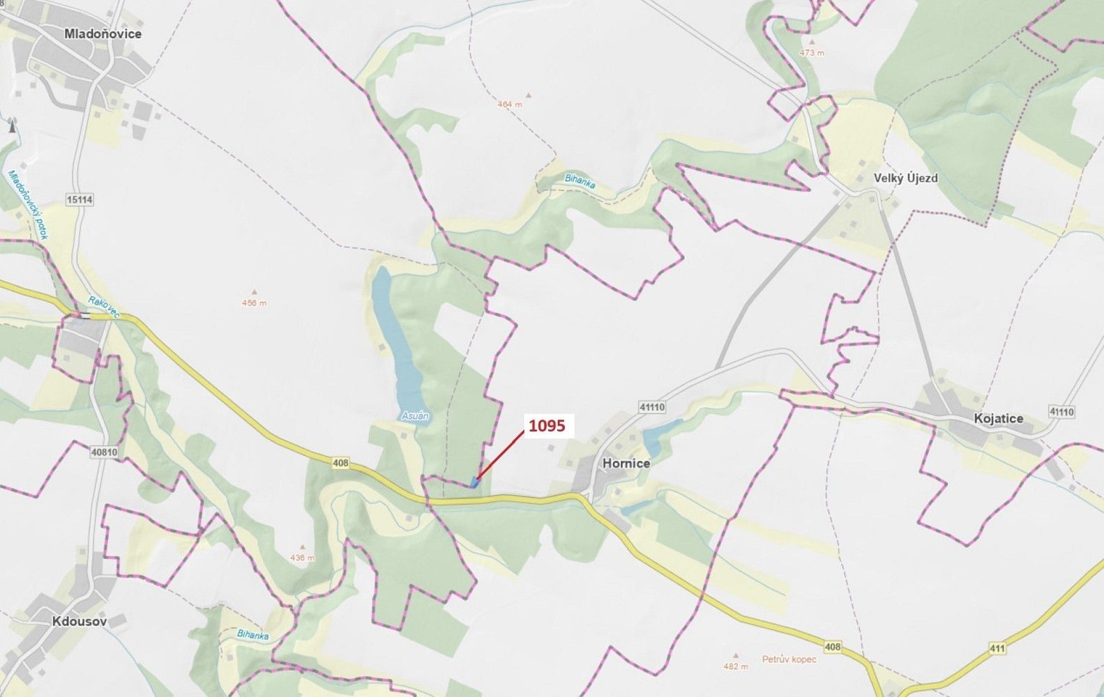 Les, 1 427 m²