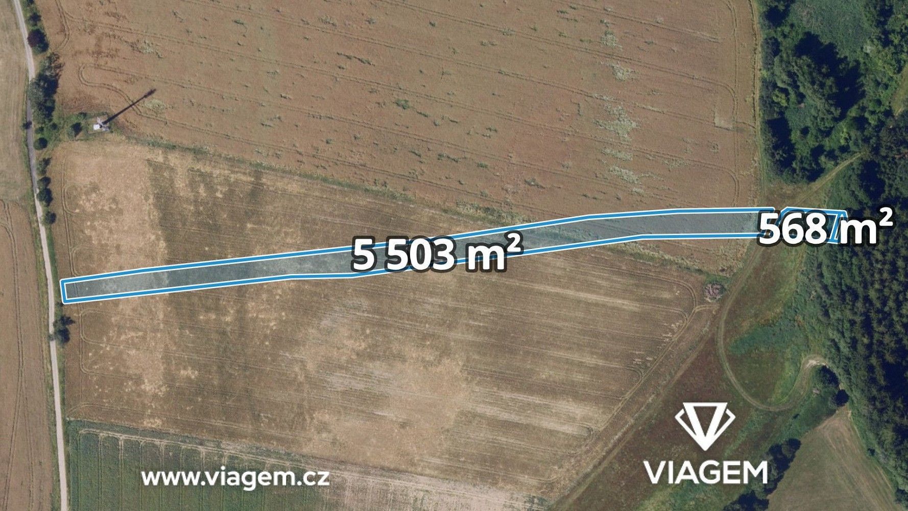 Zemědělský pozemek, 1 214 m²
