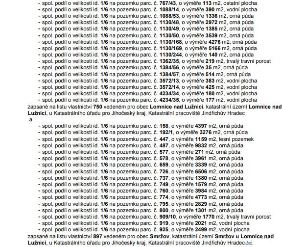 Pozemky pro bydlení, Třeboň, 379 01