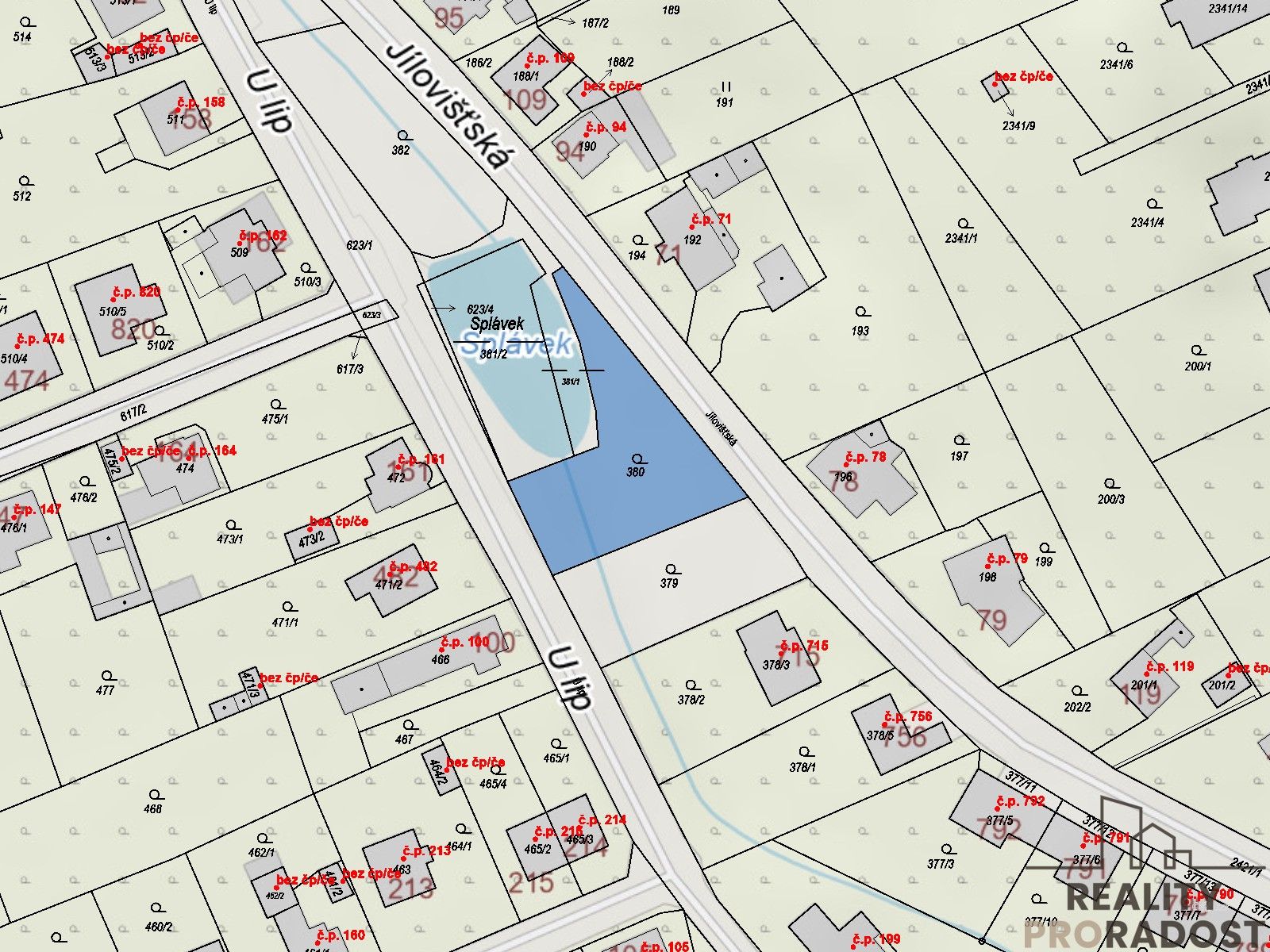 Pozemky pro bydlení, Praha, 817 m² - 2