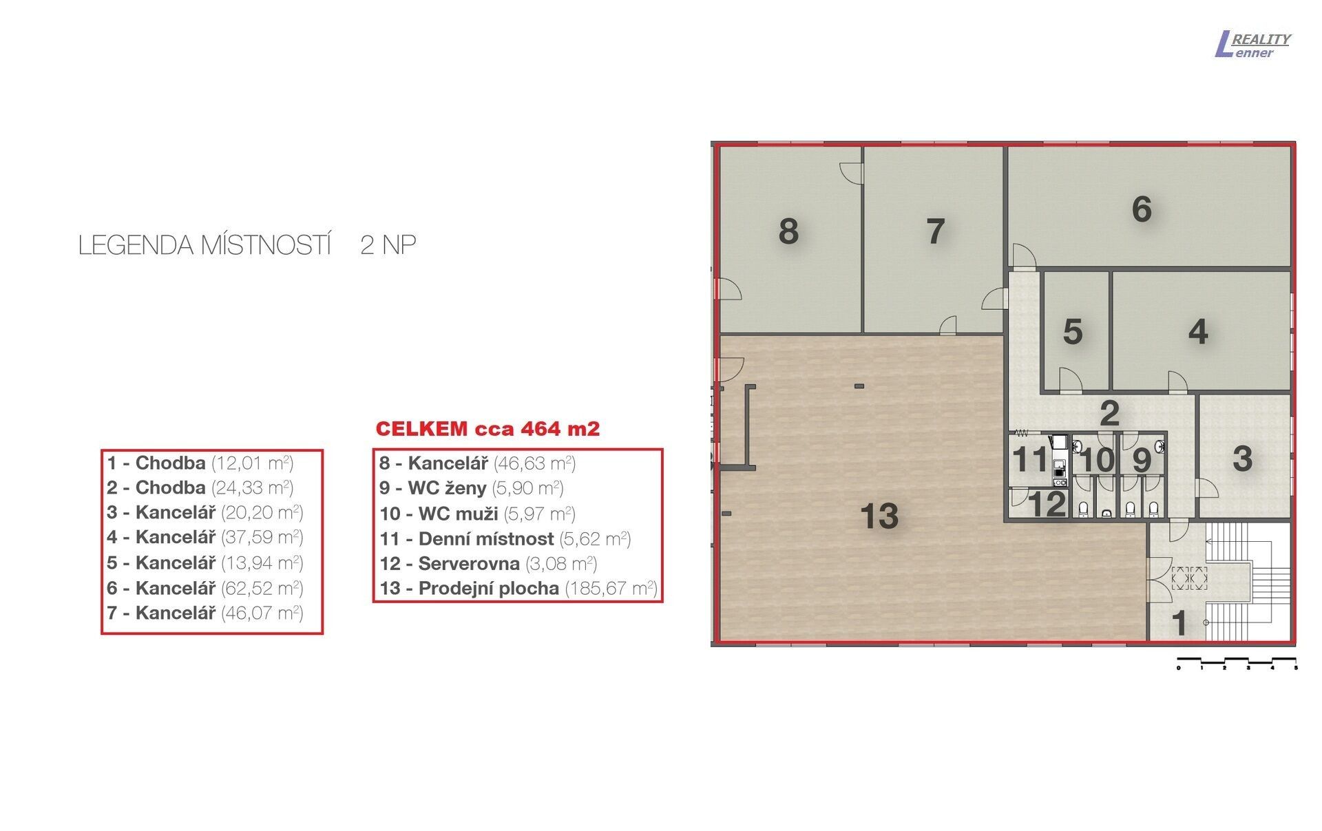 Pronájem obchodní prostory - Brodská, Příbram, 464 m²
