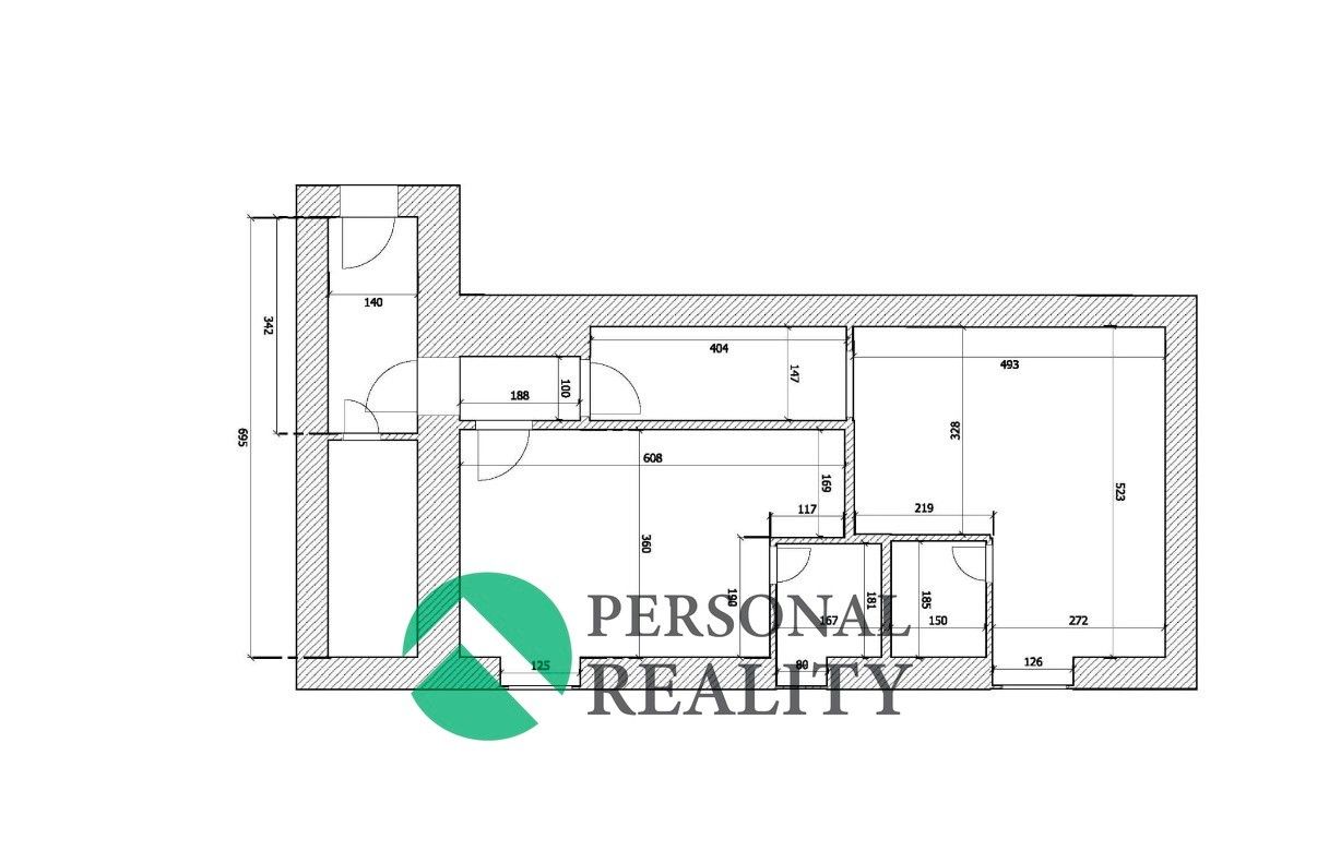 1+kk, Eliášova 745, Praha Bubeneč, 63 m² - 2