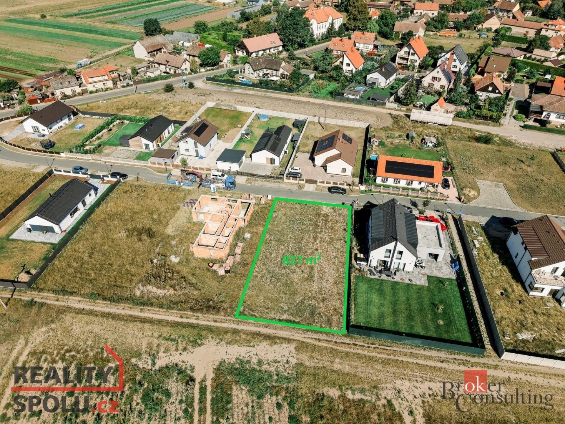 Pozemky pro bydlení, Nedomice, 827 m²