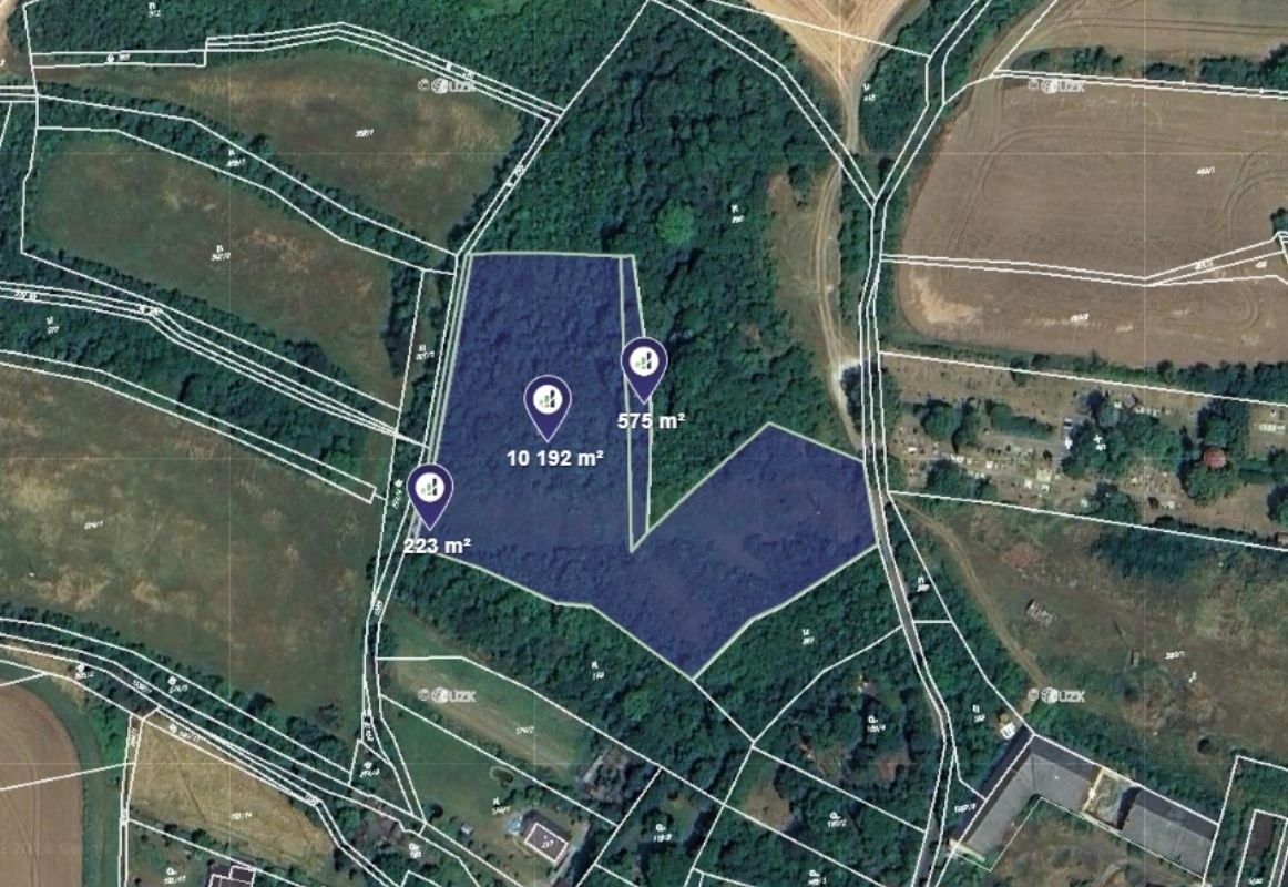 Louky, Štětí, 3 663 m²