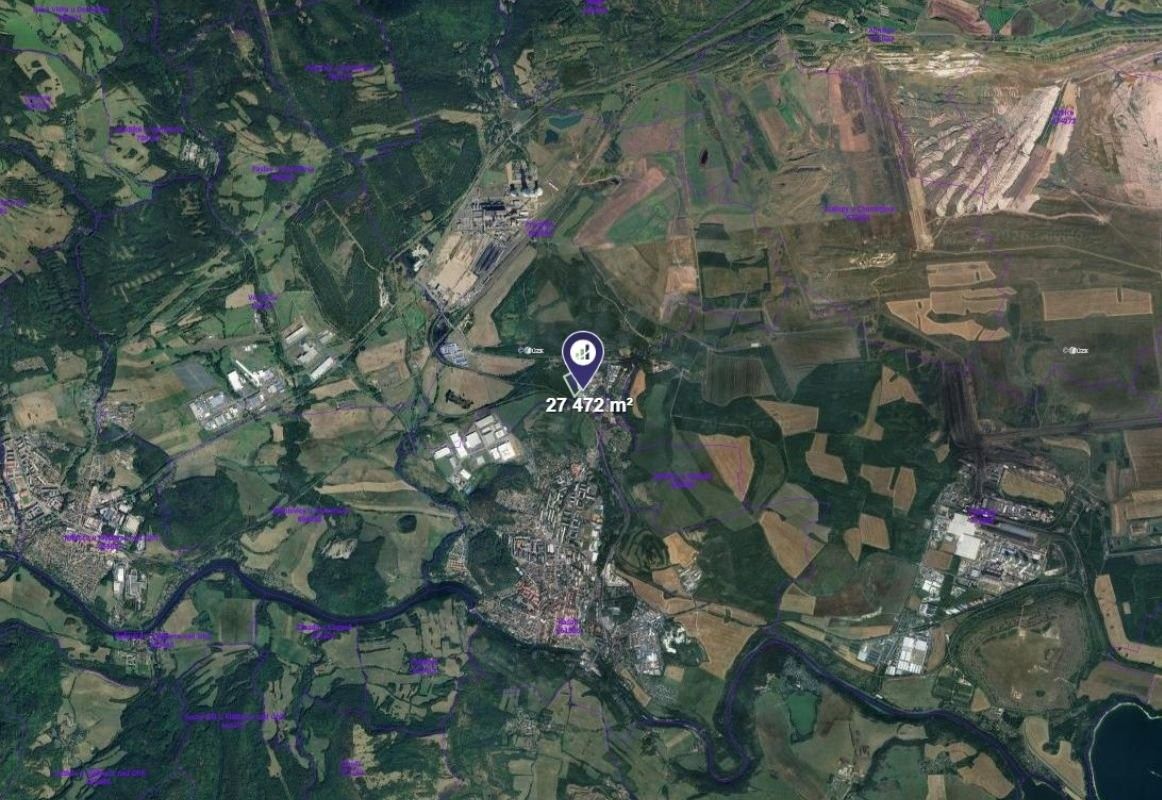 Zemědělské pozemky, Kadaň, 4 579 m² - 2