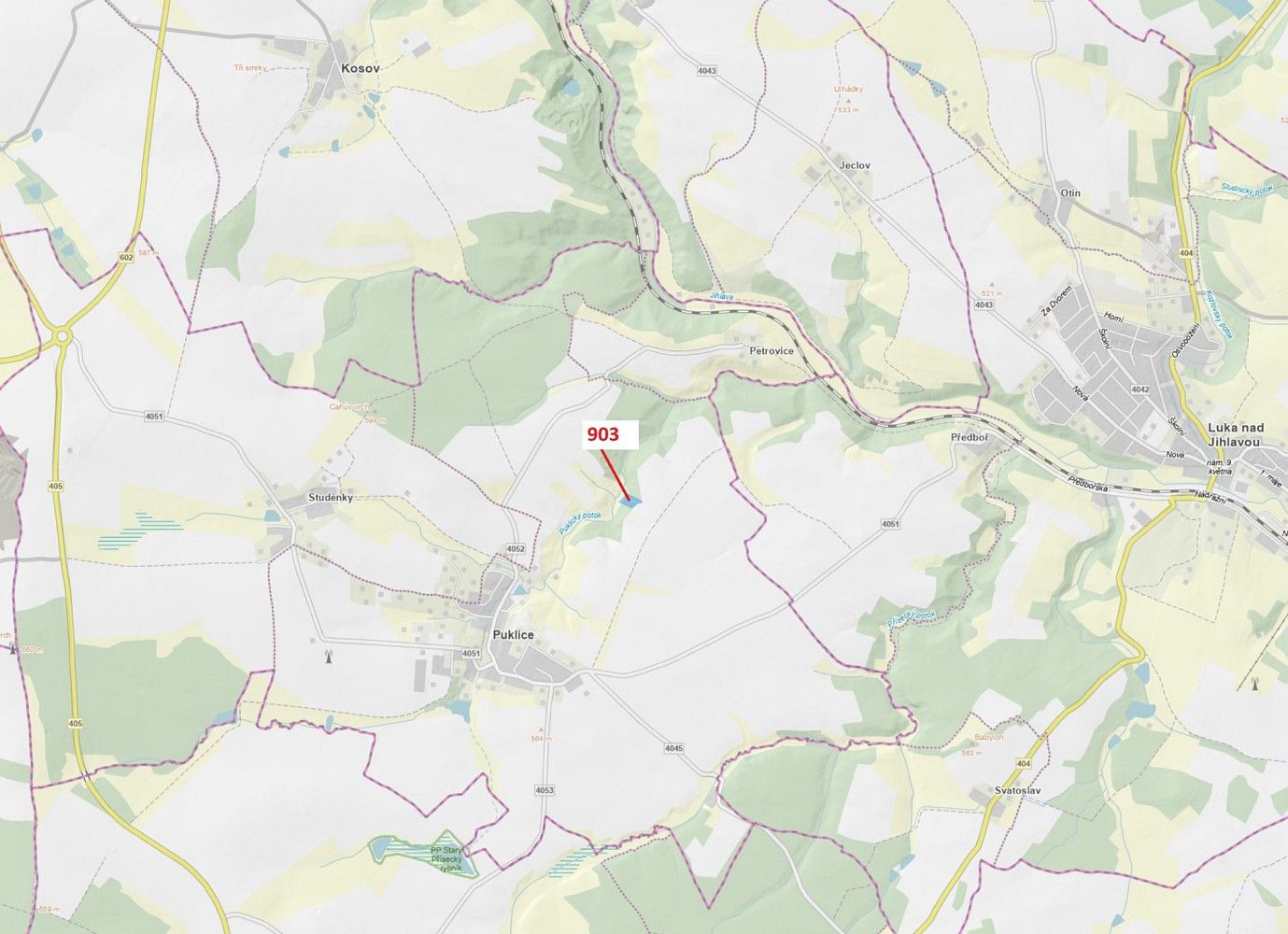 Prodej les - Puklice, okres Jihlava, Kraj Vysočina - 1