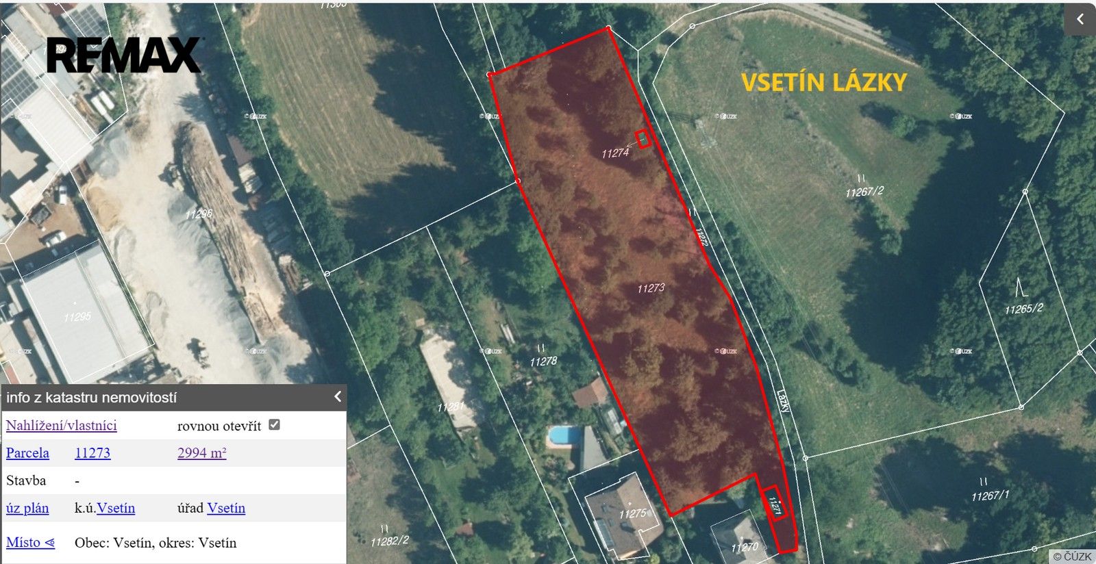 Pozemek pro bydlení · 2 994 m² · Vsetín - 3