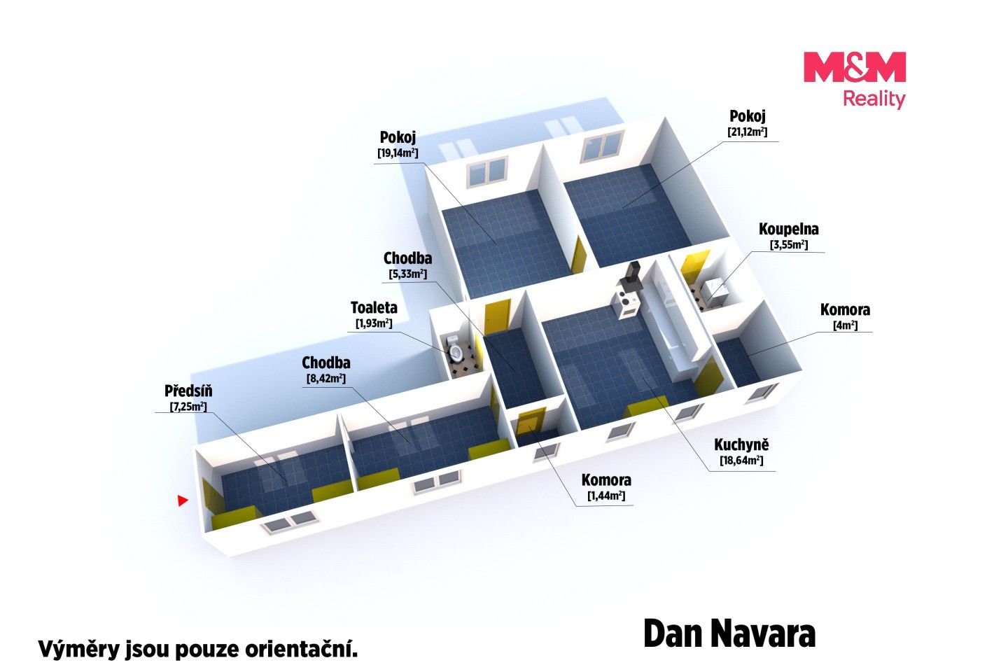 2+1, Goethova, Plzeň, 90 m² - 2