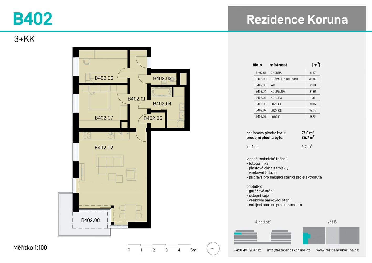 3+kk, Malecí, Nové Město nad Metují, okres Náchod, 86 m² - 2