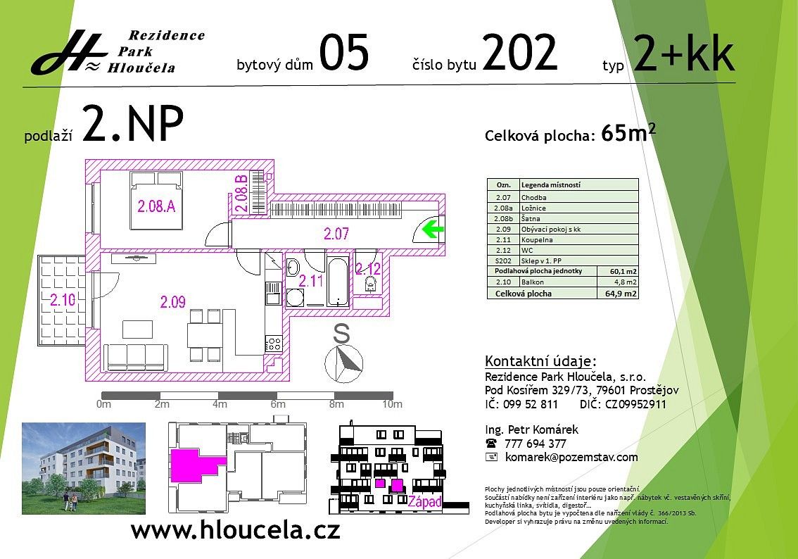 Byt 2+kk · 60,1 m² · Prostějov, Olomoucký kraj - 3