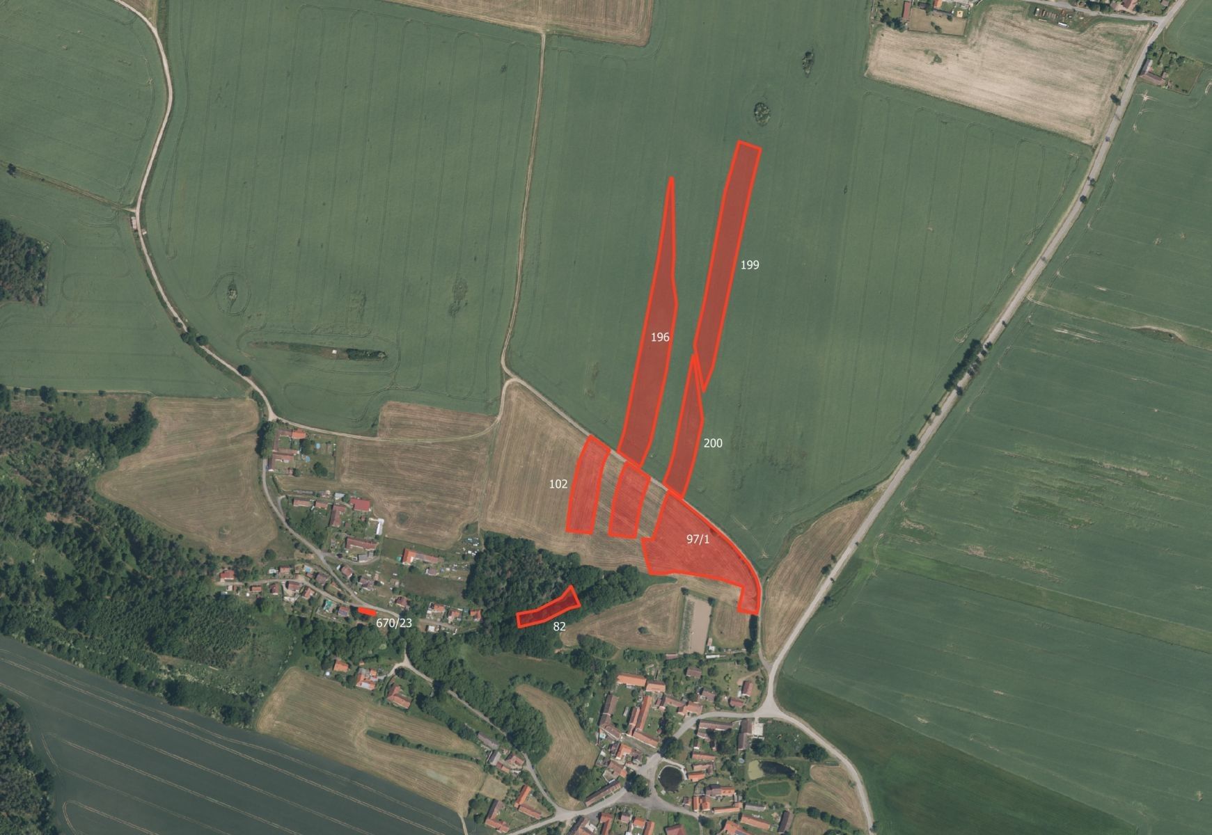 Zemědělský pozemek, 93 428 m²