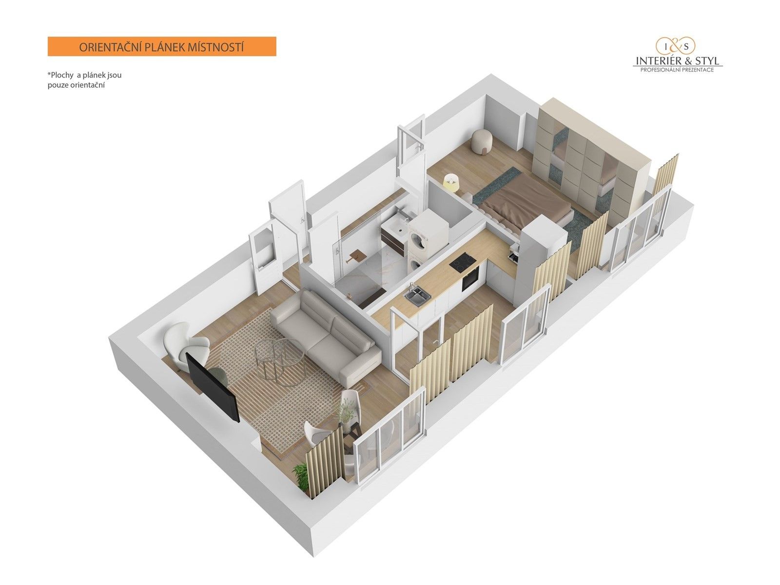 2+1, Kamenická, Děčín, 56 m²