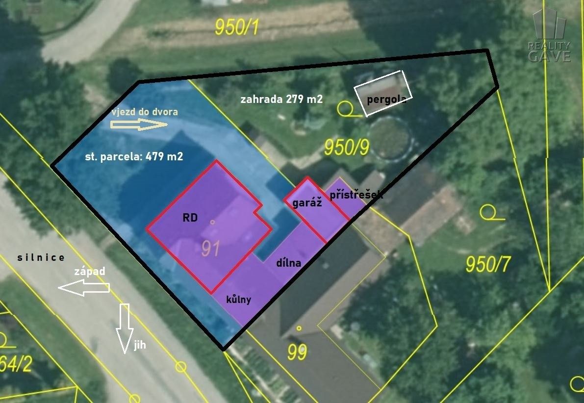 Rodinné domy, Radostice, Borovany, 130 m²