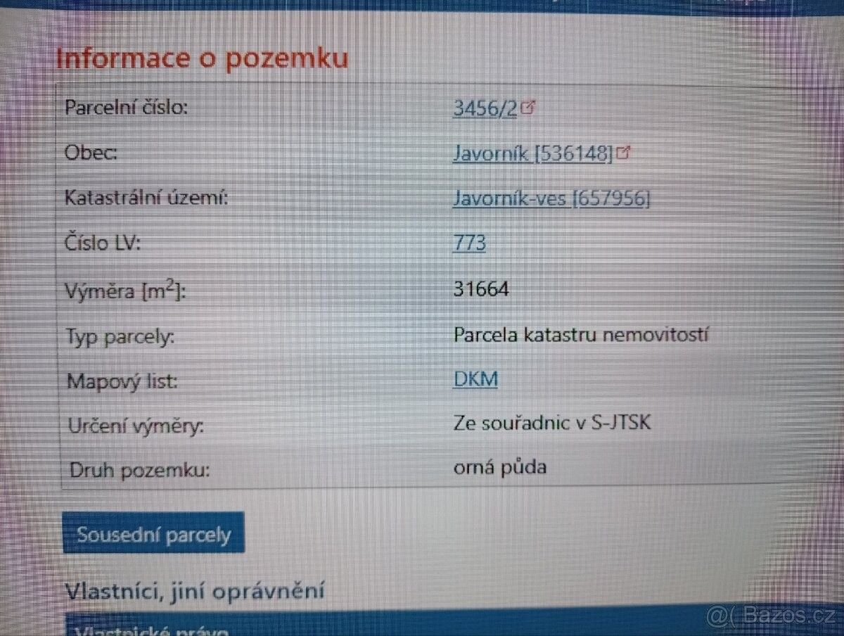 Pozemky pro bydlení, Javorník u Jeseníku, 790 70 - 1