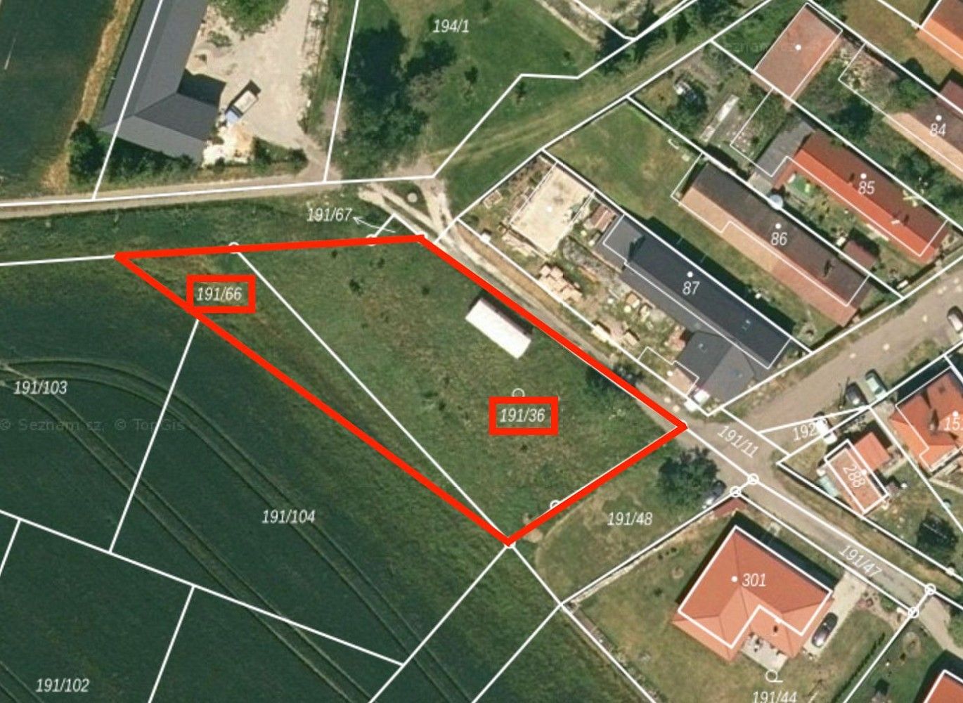 Prodej pozemek pro bydlení - Okřínek, okres Nymburk - 2