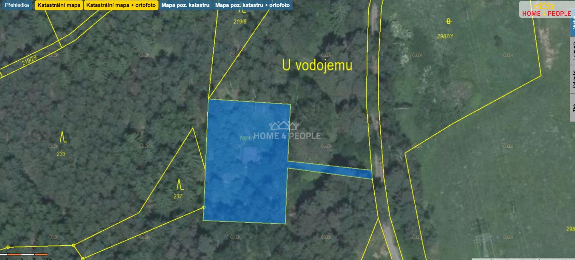 Zahrady, Hašlovice, Větřní, 1 463 m²