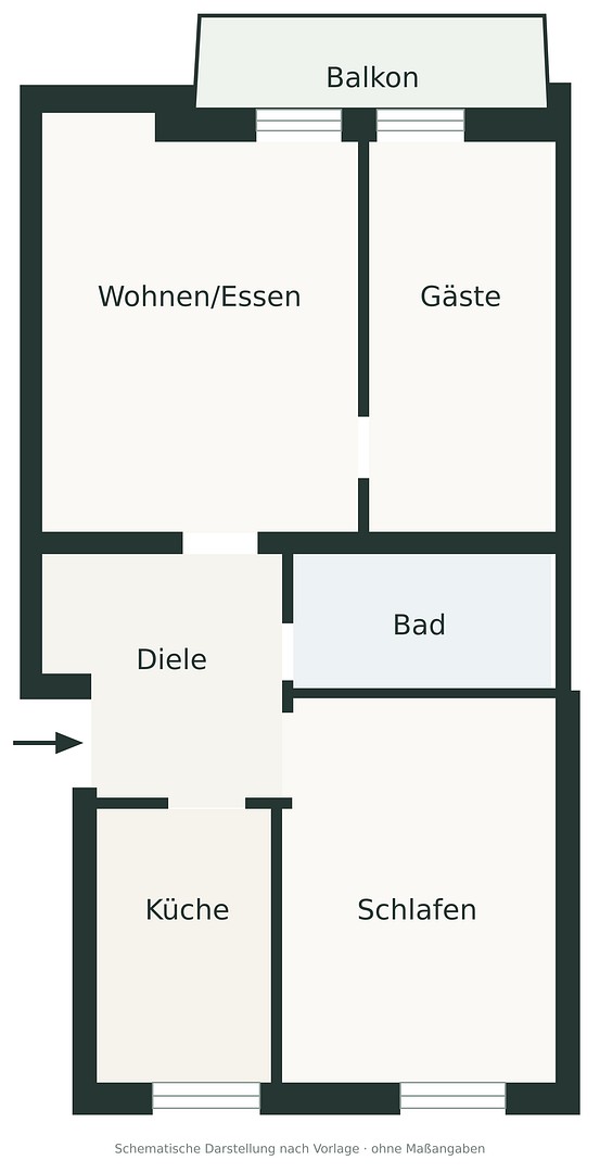 3+1, München Schwabing Bayern 80804, 60 m² - 2